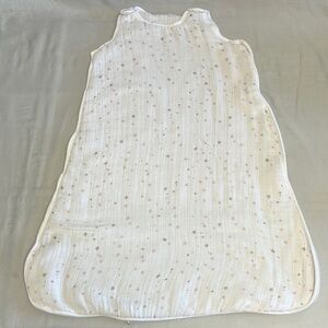 aden + anais White and Pink Star insulated Sleep Sack